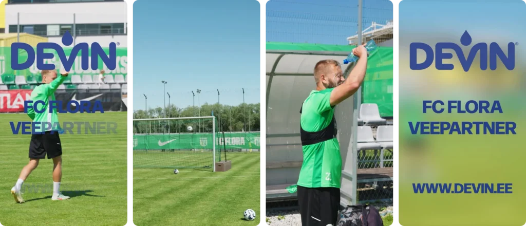 Devin × FC Flora crossbar challenge videosari Instagramis