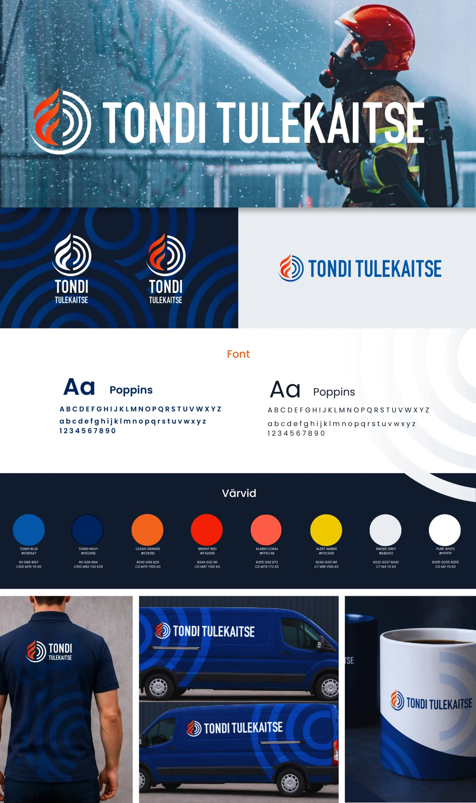 Tondi Tulekaitse visuaalse identiteedi moodboard